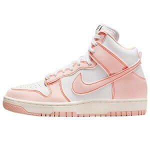 Nike Pink and White High-Top Sneakers